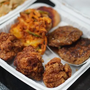 Yummy (Garlic chicken / Teri Hamburger patty / veggie tempura &amp; Hash) *9/7/24