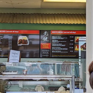 a man and a woman ordering food