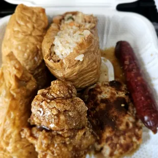 @Mitsuba Delicatessen 2/21/2024.Ty David,he bought 4Cone Sushis,I grew up eating da Cone Sushi!David says it's 2Mushy.I Luv it! $28.00+ Bill