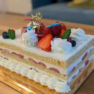 Their Japanese Christmas cake