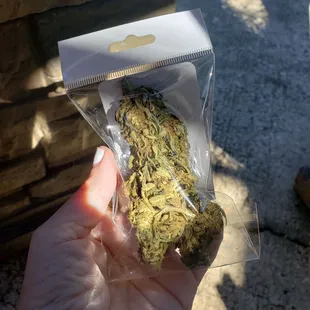 Lifter CBD flower testing at 20% ($10/gr)