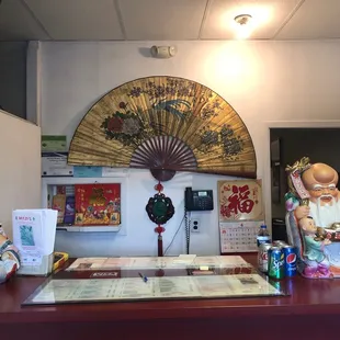 Where Mitzi takes the orders! I tipped the Buddha last time. It brought me luck.