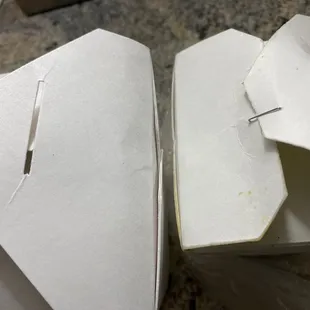 I like that they staple the boxes