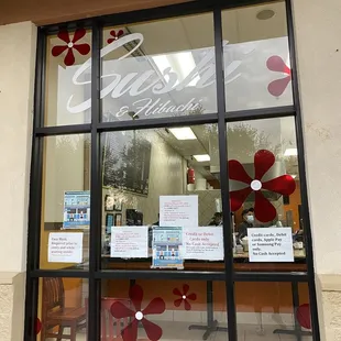 the front window