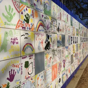 Awesome painted tile art