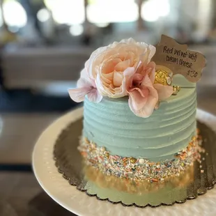 Beautiful and delicious Mother&apos;s Day cake for Yosemite Church&apos;s bake sale  Cindy and her entire staff is absolutely amazing to talk to.