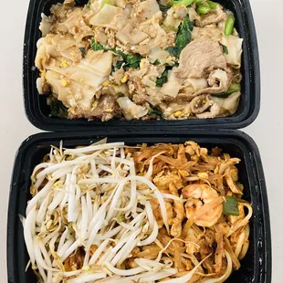 1) #39 - PAD THAI: $11:50; 2) #41) PAD-SEE-EWE: $11.50 (beef)