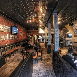 the inside of a restaurant