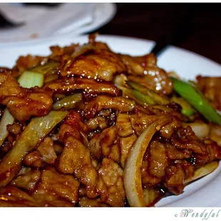Mongolian Beef - I'm not sure it was real beef