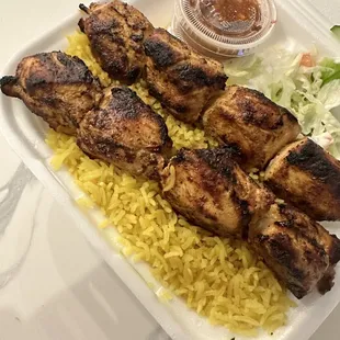 Chicken Kabob Platter