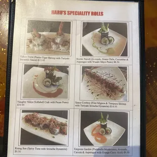 Specialty rolls.