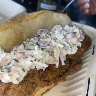 Jerk Fried Fish Sandwich
