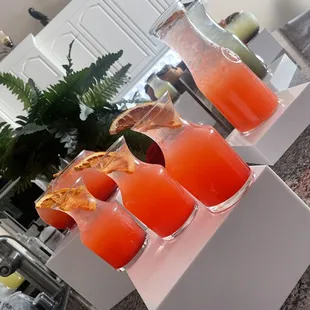 Mock-tail Lemonade set up