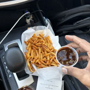 Crispy seasoned fries