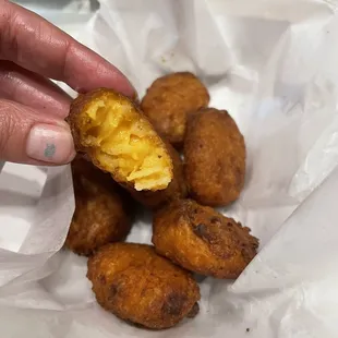 Mac and cheese bites