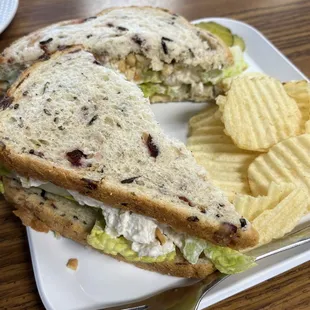 Chicken salad sandwich -- super fresh and tasty.