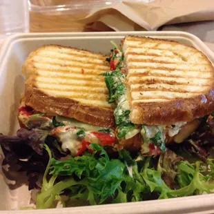 Farm to mouth panini, comes with a bag of chips $8.95 plus tax. This one is a winner.