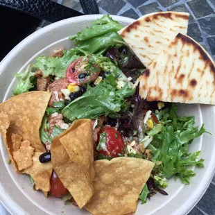 Mexi salad with Steak just under $9 dollars. Delicious!