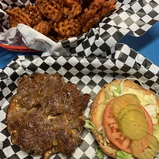 The Joe Schmoe with sweet potato fries