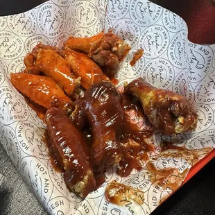 Mild and bbq wings