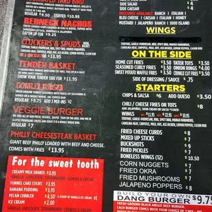 Menu.