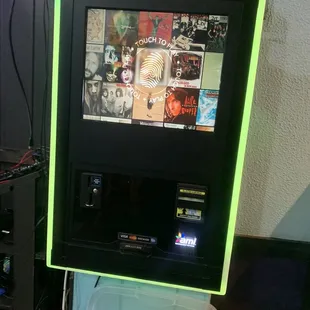 a video game machine in a room