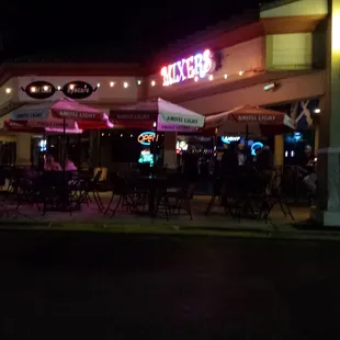 outside