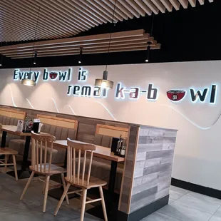 the interior of a restaurant