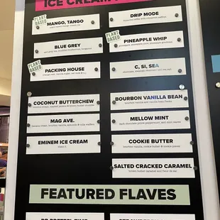 Flavors as of June 2021