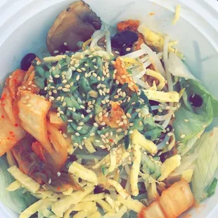 Spicy pork salad bowl