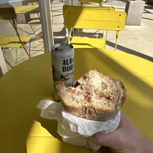 Prosciutto sandwich is 10/10. So simple and delicious. Wonderful speciality store in Costa Mesa? Yes please.