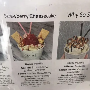 Menu pictures
