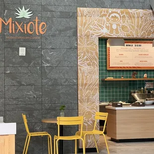 the interior of a restaurant