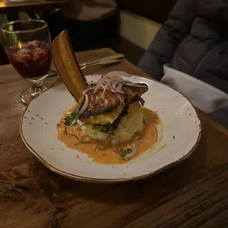 Blackened Halibut Dinner