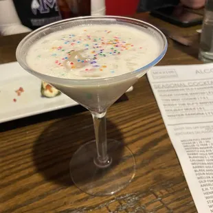 Sugar cookie martini