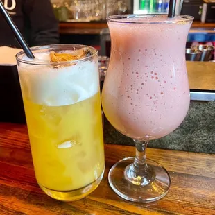 Strawberry Banana Smoothie, &amp; Pineapple Passionfruit Love Mocktail