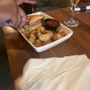 Smashed burger
