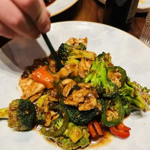 Chicken with bean sauce