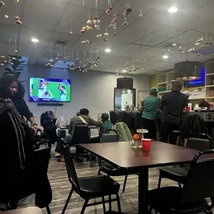 sushi and sashimi, interior