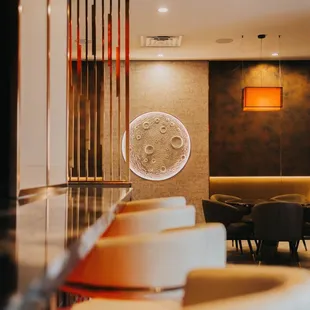 interior, sushi and sashimi