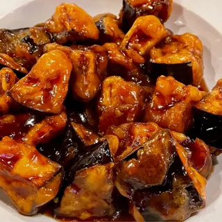 Vegetarian Eggplant in Garlic Sauce