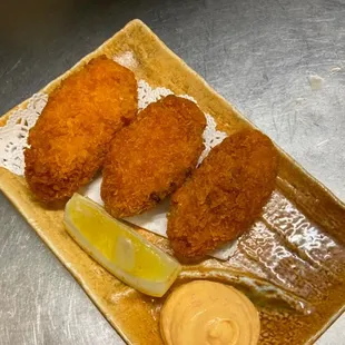 Fried oysters
