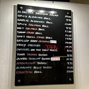 Menu March 2024