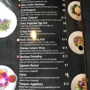 Starter menu