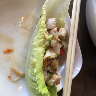 Chicken Lettuce Wrap