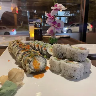 Out of Control Roll Philadelphia Roll Spicy Tuna Roll