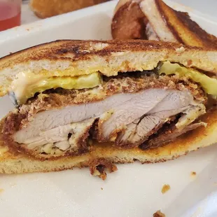 Chicken (thigh) katsu sandwich
