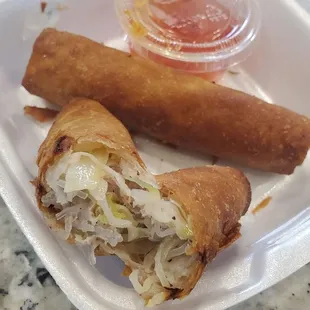 Egg rolls $2.50
