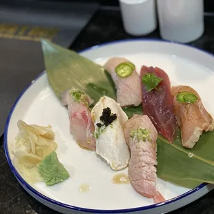(7/6/24) - Sushi appetizer. (Omakase style)