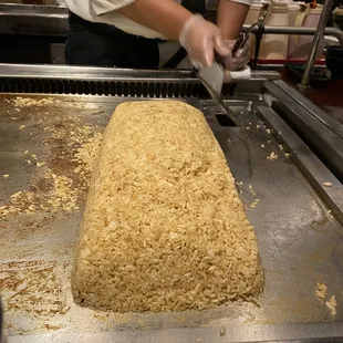 a chef preparing food